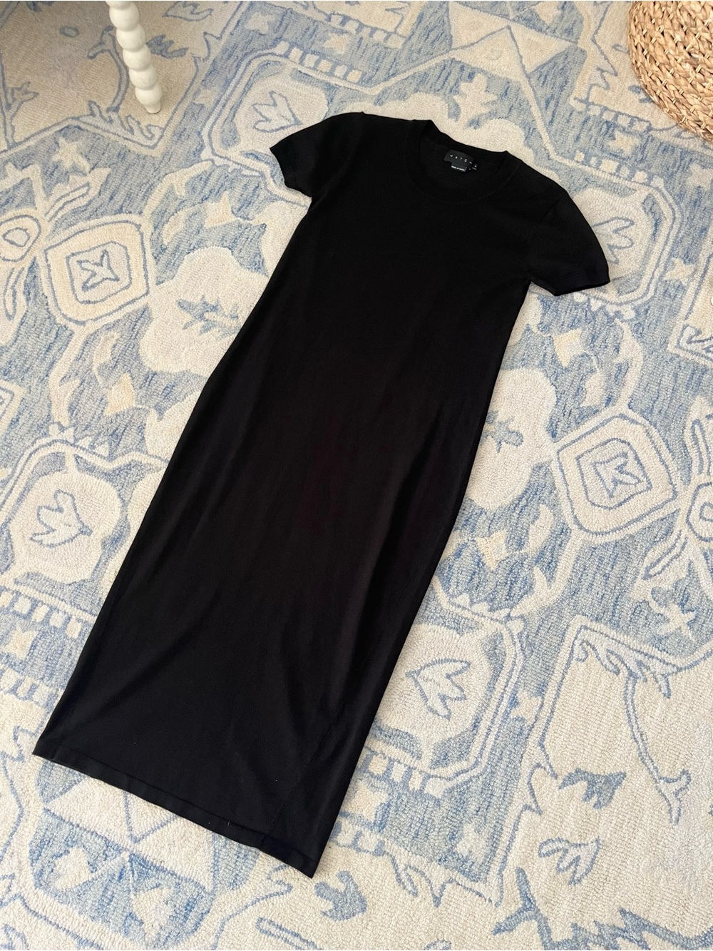 Hatch Black Short-Sleeve Maxi Dress